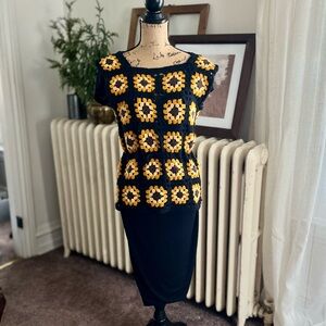 Handmade Crochet Quilt Pattern Sweater Vest